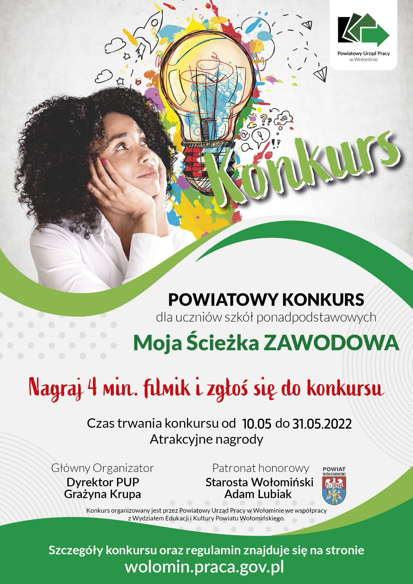 Obraz Plakat Konkursu pn Moja ścieżka zawodowa