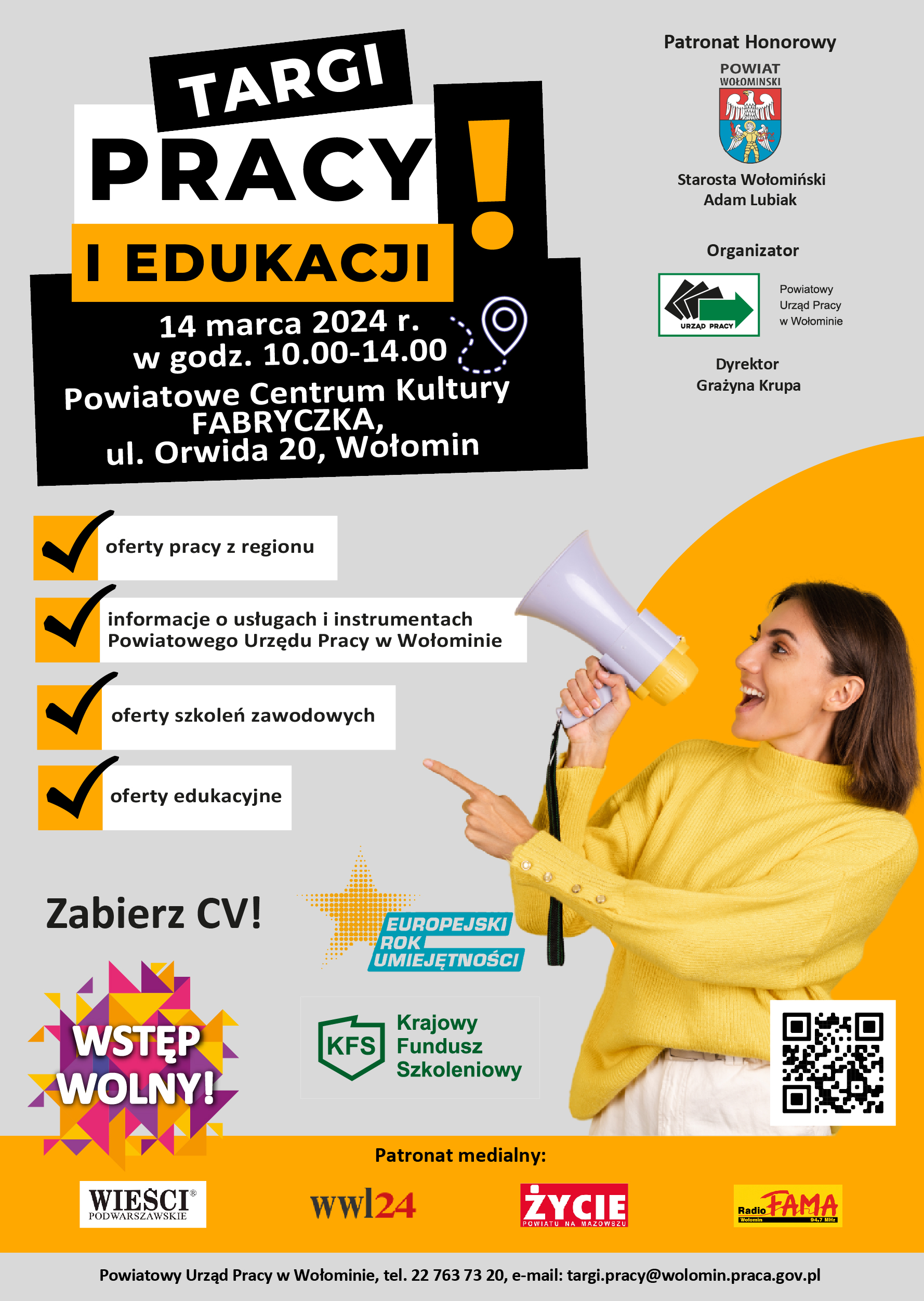 Plakat Targi Pracy 14.03.2024 r.