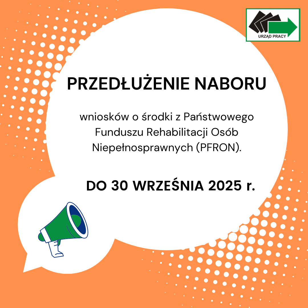 Zdjęcie artykułu PRZEDŁUŻONY NABÓR O ŚRODKI Z PFRON!