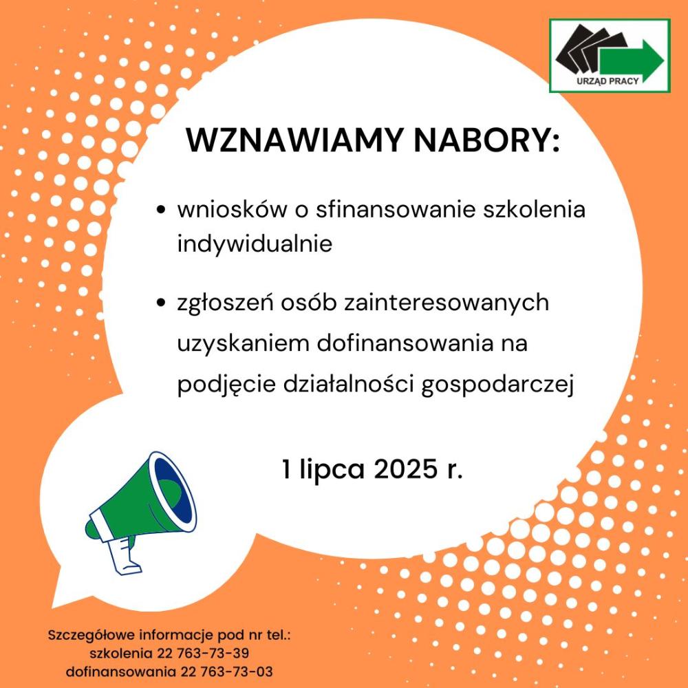Wznowienie naboru wniosków szkolenia zgłoszenia