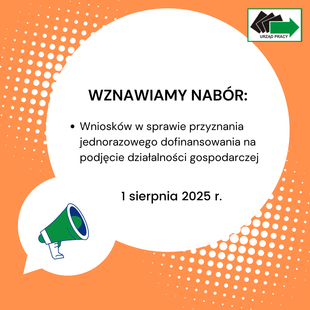 Zdjęcie artykułu Wznowienie wniosków na podjęcie działalności gospodarczej.